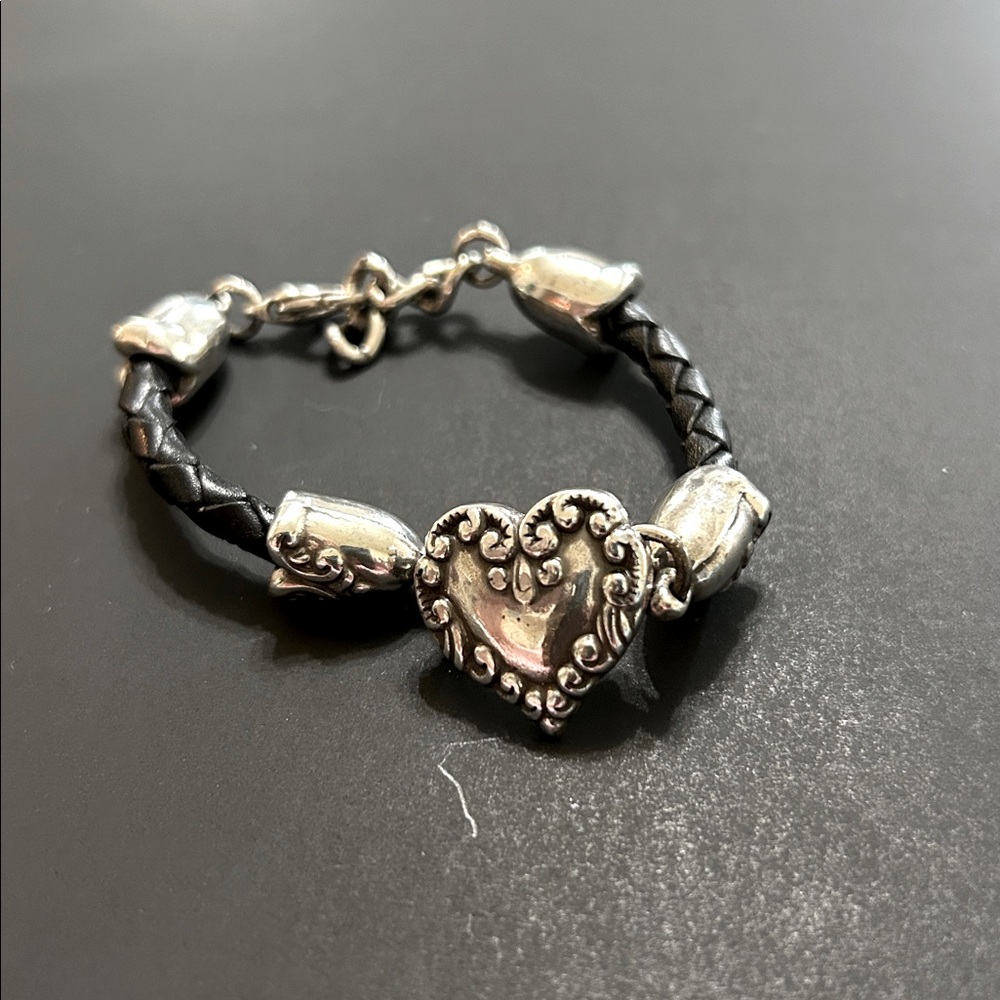Brighton Sterling Silver Heart Bracelet, New